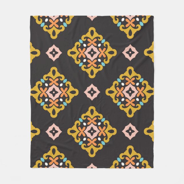Seamless Geometric Pattern. Abstract texture desig Fleece Blanket (Front)