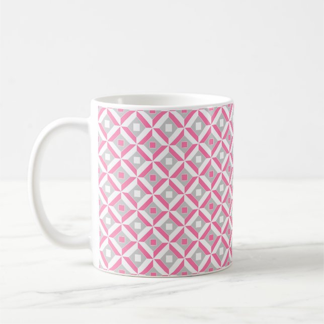Seamless geometric pattern coffee mug (Left)
