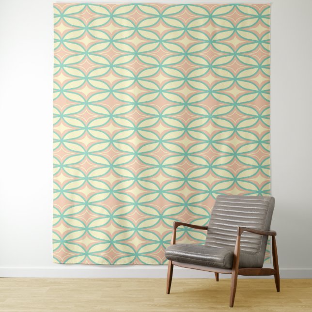  Seamless geometric pattern in diamond shapes  Tapestry (In Situ)