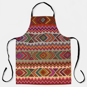 Seamless geometric pattern in ethnic style with rh apron