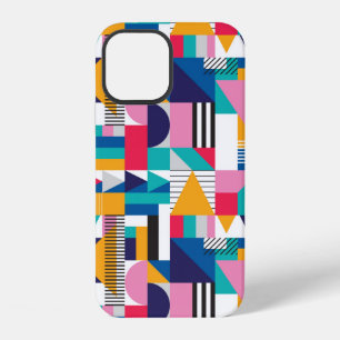 Seamless geometric pattern in modern abstract styl iPhone 12 case