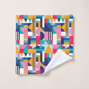 Seamless geometric pattern in modern abstract styl wash cloth