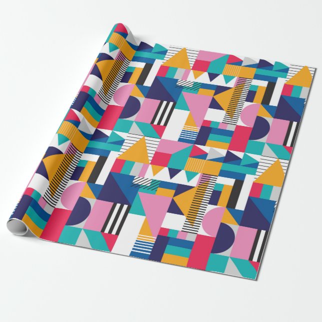 Seamless geometric pattern in modern abstract styl wrapping paper (Unrolled)