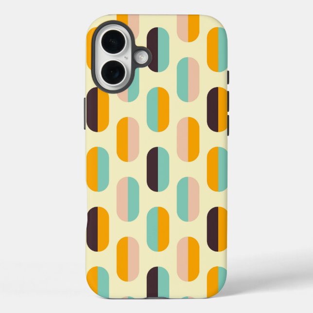 Seamless geometric pattern in retro vibes Case-Mate iPhone case (Back)