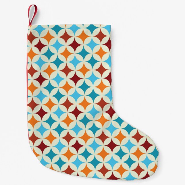 seamless geometric pattern. modern stylish repeati small christmas stocking (Front)