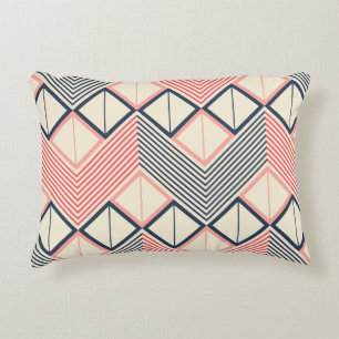 Seamless geometric pattern of horizontal zigzag in decorative cushion