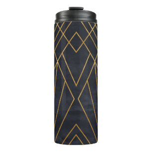 Seamless geometric pattern on paper texture. Art D Thermal Tumbler