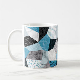 Seamless geometric pattern, patchwork tiles. Freeh Coffee Mug