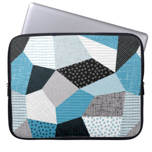 Seamless geometric pattern, patchwork tiles. Freeh Laptop Sleeve