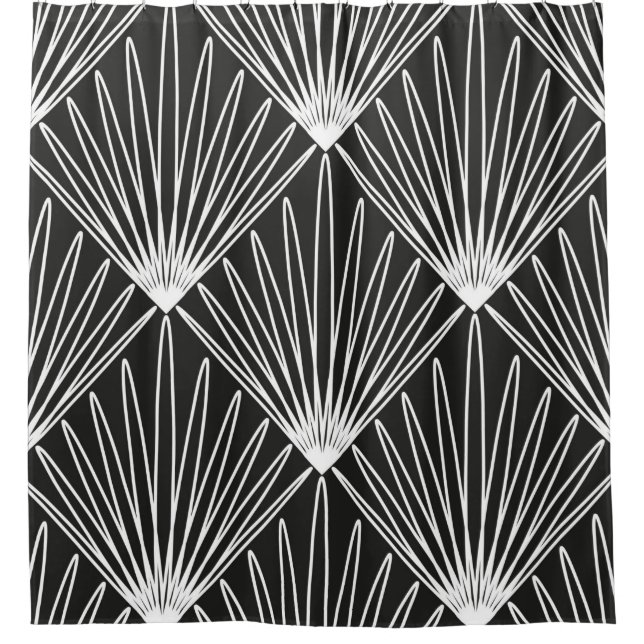 Seamless geometric pattern shower curtain (Front)