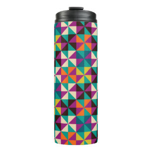 Seamless geometric pattern thermal tumbler
