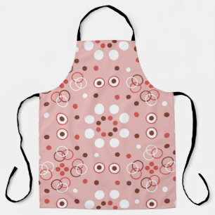 Seamless geometric pattern with circles apron