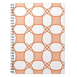 Seamless geometric pattern with circles notebook