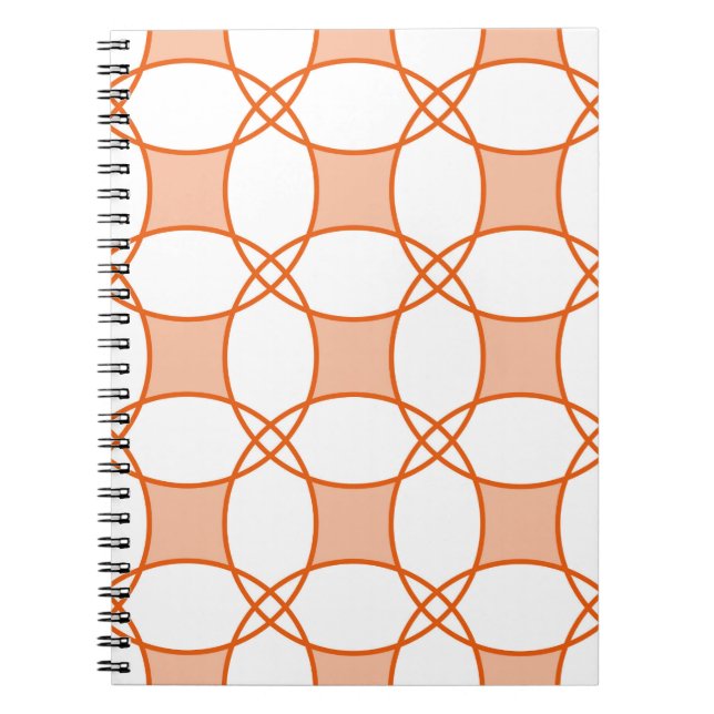 Seamless geometric pattern with circles notebook (Front)