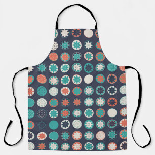 Seamless geometric pattern with coloured elements, apron