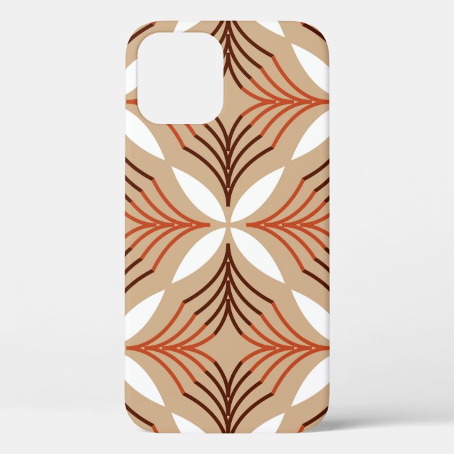 Seamless geometric pattern with flowers Case-Mate iPhone case (Back)