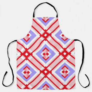 Seamless geometric pattern with squares apron