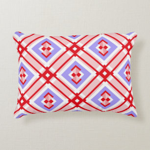 Seamless geometric pattern with squares decorative cushion
