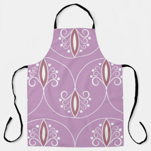 Seamless geometric pattern with swirls. art. apron