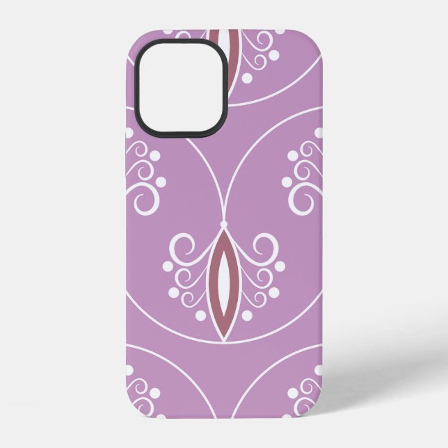 Seamless geometric pattern with swirls. art.  iPhone case (Back)