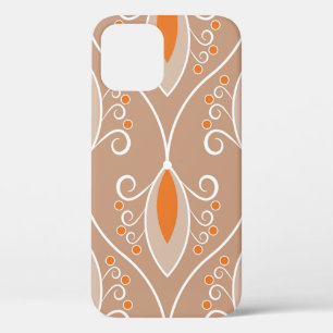 Seamless geometric pattern with swirls iPhone 12 case