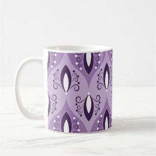 Seamless geometric pattern with swirls coffee mug