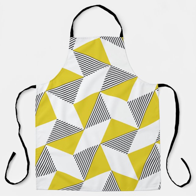 Seamless geometric pattern with triangles,rhombus  apron (Front)