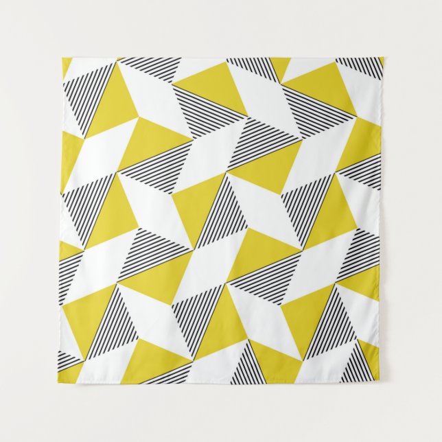 Seamless geometric pattern with triangles,rhombus  tapestry (Front)