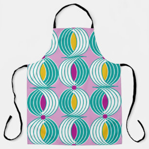 Seamless geometric pattern with wavy lines apron