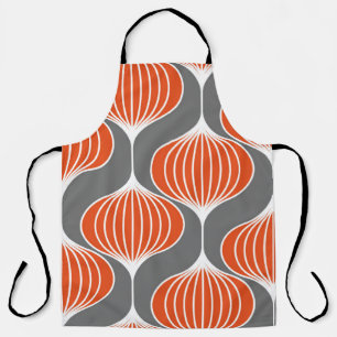 Seamless geometric pattern with wavy lines. art. apron