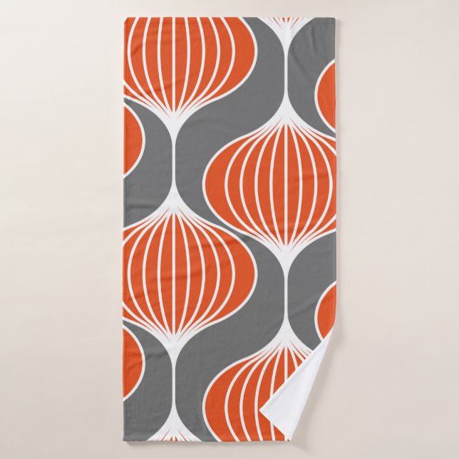 Seamless geometric pattern with wavy lines. art.  bath towel (Bath Towel)