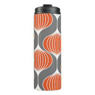 Seamless geometric pattern with wavy lines. art. thermal tumbler