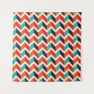 Seamless geometric pattern with zigzags background tapestry