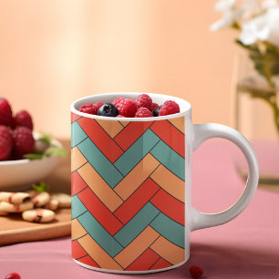 Seamless Geometric Shape Pattern Coffee Mug