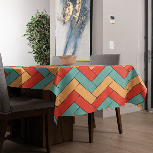 Seamless Geometric Shape Pattern Tablecloth