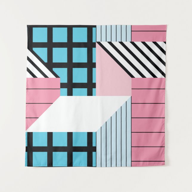 Seamless Geometric Shapes Pattern. Tapestry (Front)