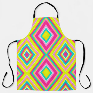 Seamless geometrical modern shapes triangles brigh apron