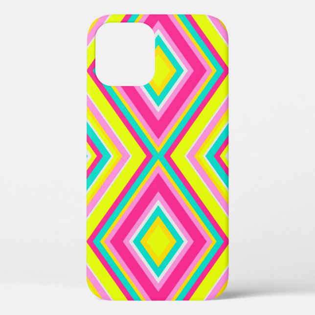 Seamless geometrical modern shapes triangles brigh Case-Mate iPhone case (Back)