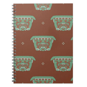 Seamless geometrical pattern with tribal motifs. H Notebook