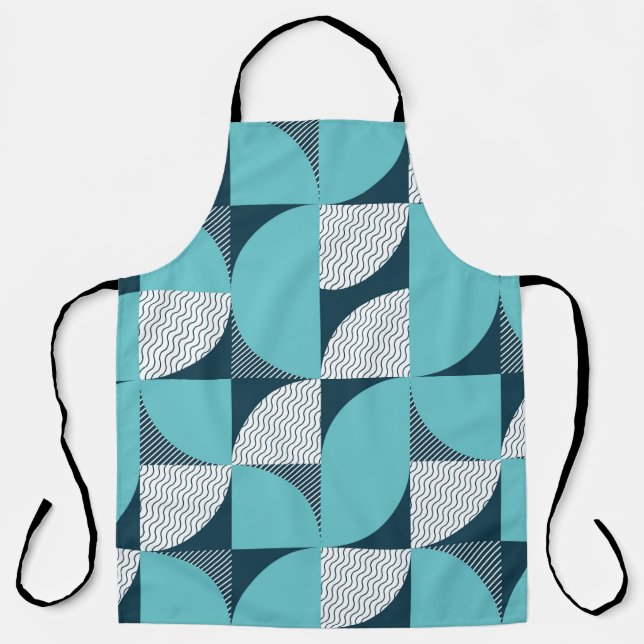 Seamless geometrical shape pattern apron (Front)