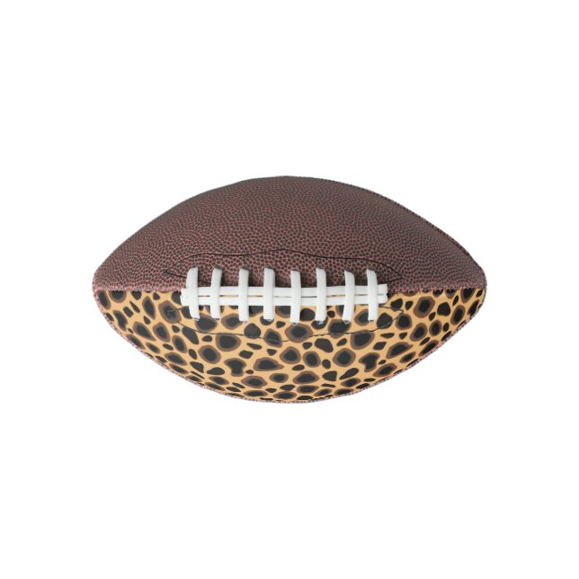 Seamless Giraffe Skin Pattern American Football (Front)