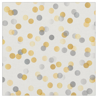 Seamless Gold & Silver Confetti Fabric
