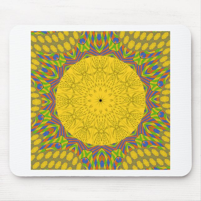 Seamless Golden ornamental. Mouse Mat (Front)