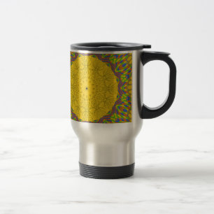 Seamless Golden ornamental. Travel Mug