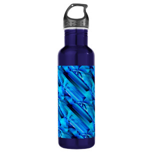 Seamless Graphic Design - blue black I 710 Ml Water Bottle