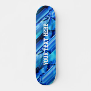 Seamless Graphic Design - blue black I Skateboard