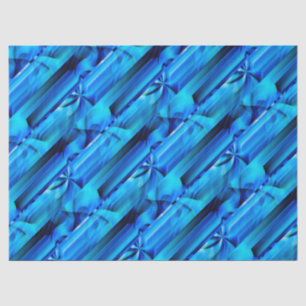 Seamless Graphic Design - blue black I Tissue Paper
