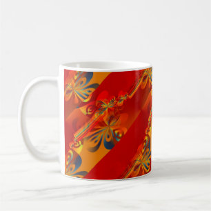 Seamless Graphic Design - red orange I Coffee Mug