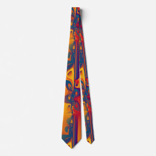 Seamless Graphic Design - yellow red I Tie