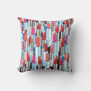 Seamless graphic pattern graphic colourful lipstic cushion